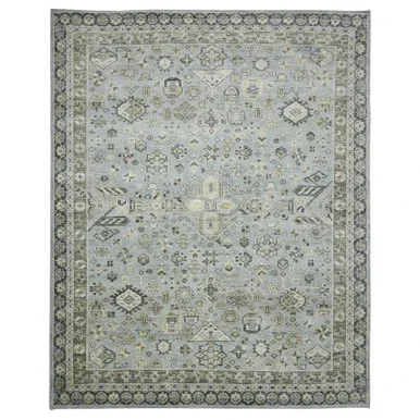 Amer Rugs Divine Morada 8′ x 10′ Area Rug With Sky Blue Finish DIV30810