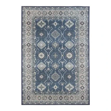 Amer Rugs Myra Halsey Blue Polyester 5’x7’6″ Area Rug MYR100576