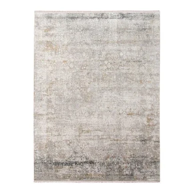 Amer Rugs Venice Frisco 3′ x 9’10” Runner Rug With Gray And Gold VEN403910