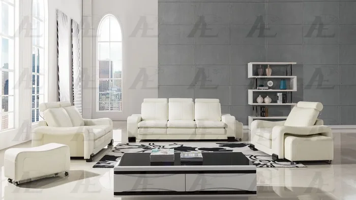 American Eagle Furniture – AE690 Taupe Microfiber Leather 2 Piece Sofa Set – AE690-TPE- SL