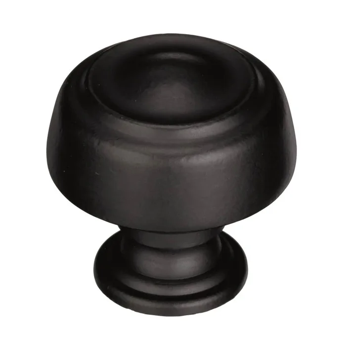 Amerock Kane 1-5/8 in (41 mm) Diameter Black Bronze Cabinet Knob