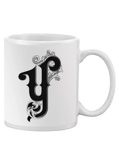 Antique Design Letter Y Mug Unisex’s -Image by Shutterstock