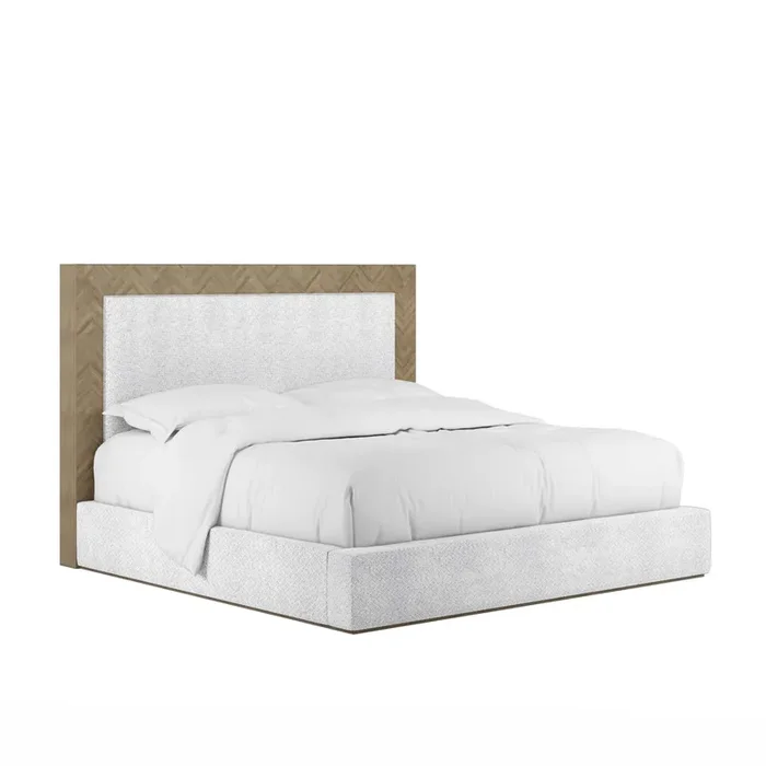 ART Furniture – Garrison Queen Upholstered Bed in Washed Oak – 322125-1302