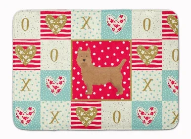 Australian Terrier Love Bath Mat Machine Washable Anti-fatigue Memory Foam Kitchen Rug