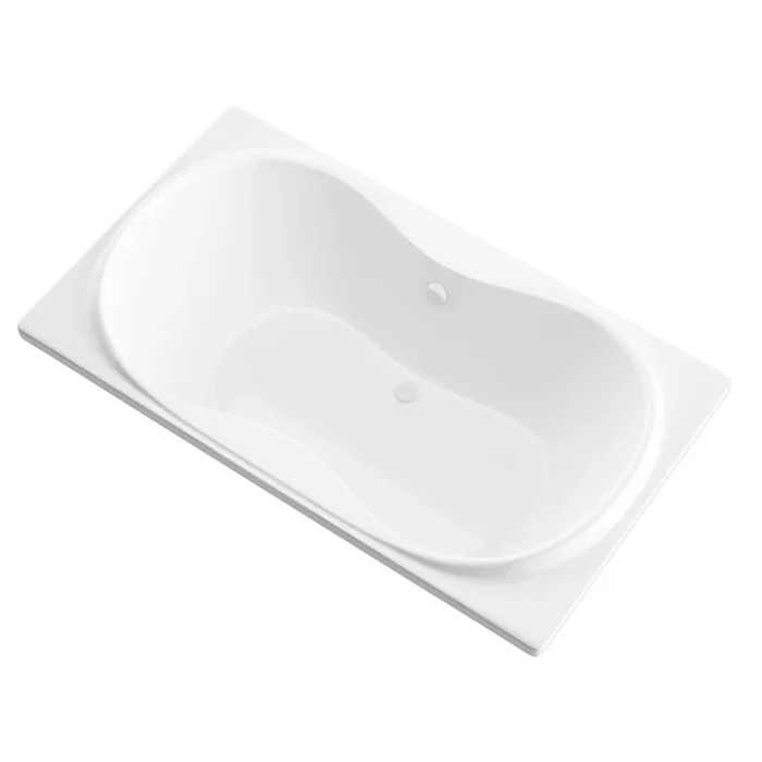 Avano Abaco 71-3/8″ Acrylic Soaking Bathtub for Drop-In Installations with Center Drain