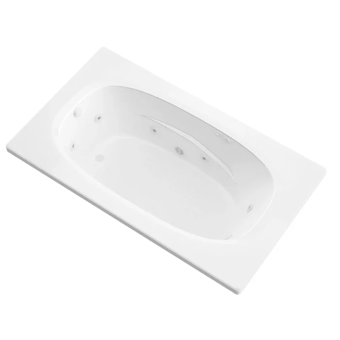 Avano Bermuda 65-1/4″ Acrylic Whirlpool Bathtub for Drop-In Installations with Right Drain