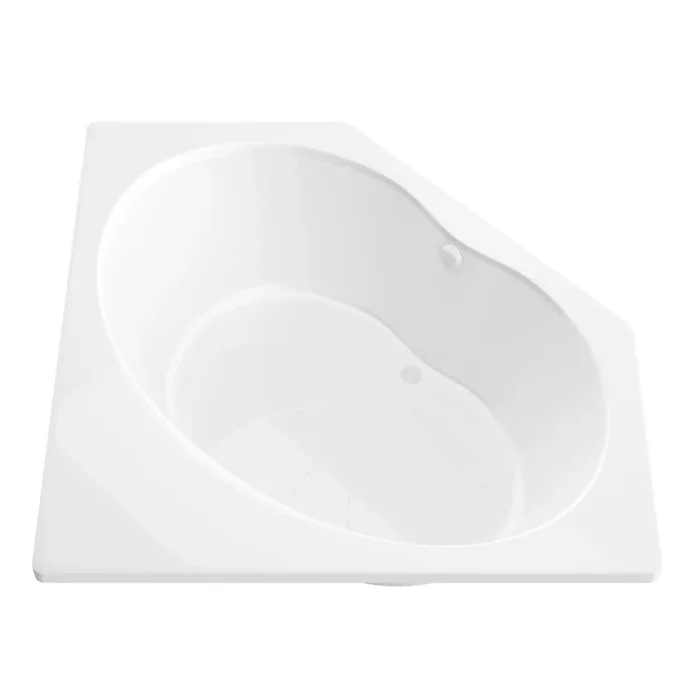 Avano Bonaire 60″ Acrylic Soaking Bathtub for Drop-In Installations with Center Drain