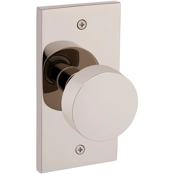 Baldwin 5055 Passage Door Knob Set with R052 Rose from the Estate Collection