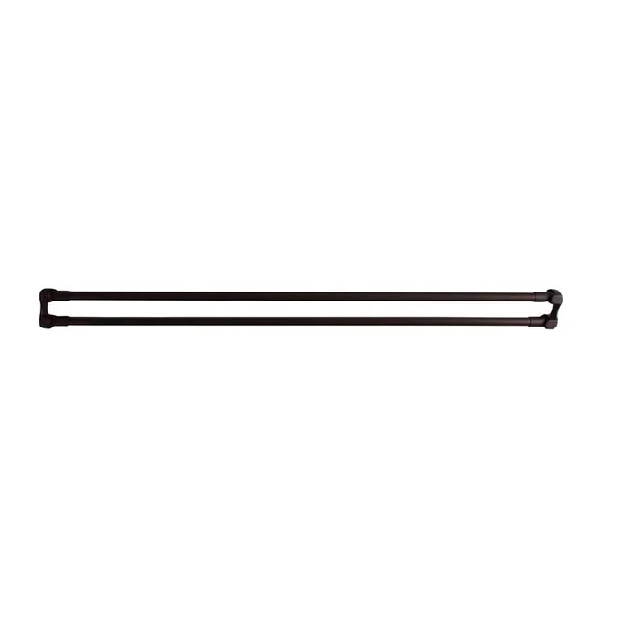Barclay 48” Straight Double Shower Curtain Rod w/ Flanges-BN