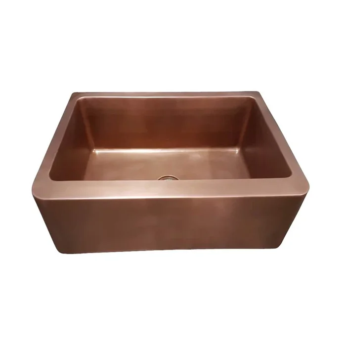 Barclay Austin 25” Smooth Copper Apron Front Sink-SAC