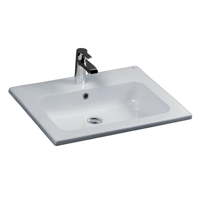 Barclay Cilla 24” Drop-In Basin 1 Hole, White