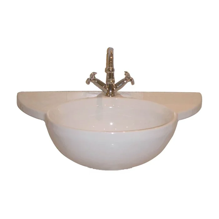 Barclay Des 810 Basin Only 32” with 1 faucet hole, WHITE