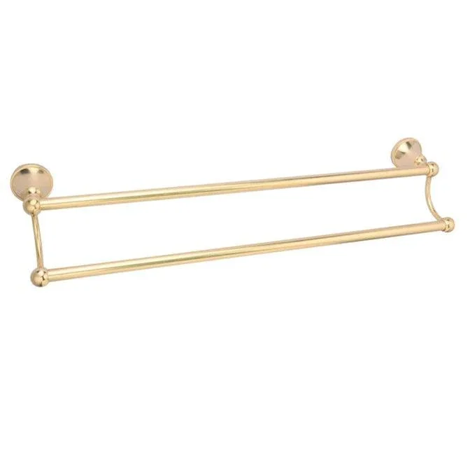 Barclay Gleason Double Towel Bar, 24 Antique Brass