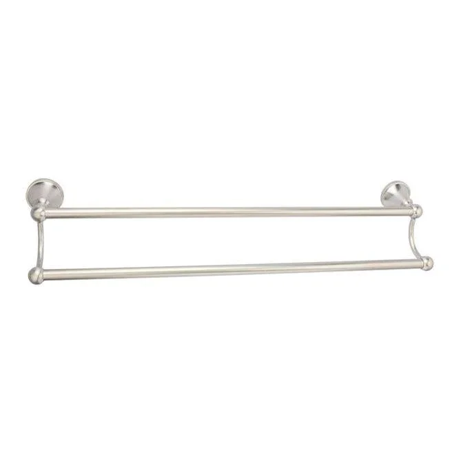 Barclay Gleason Double Towel Bar, 24 Brushed Nickel