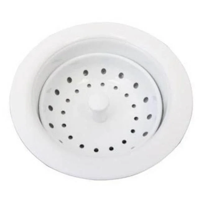 Barclay Kitchen Sink Drain, 3 1/2”, White