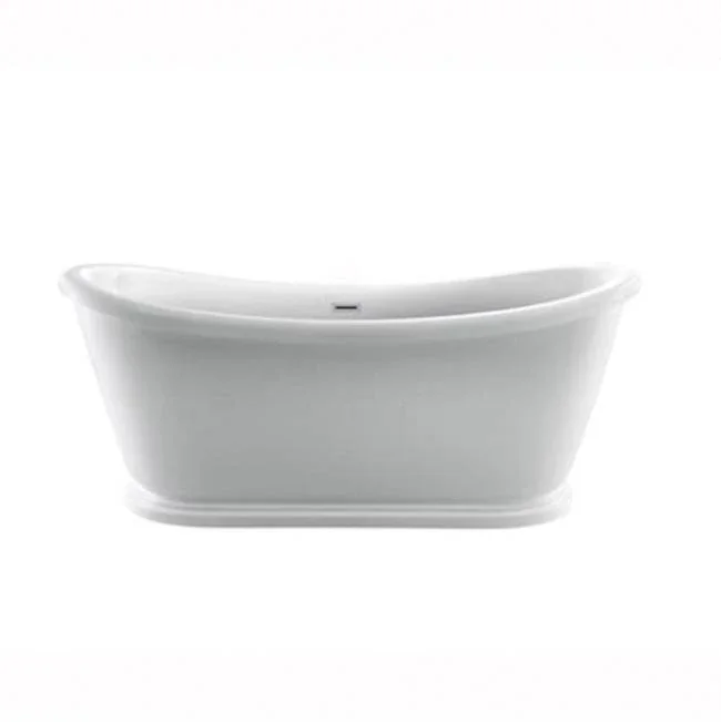 Barclay Moira 63” AC Freestanding Tub White,w/Internal Drain-OF MB