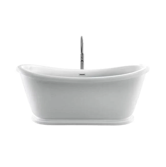 Barclay Morgan 70” AC Freestanding Tub White,w/Internal Drain-OF MB