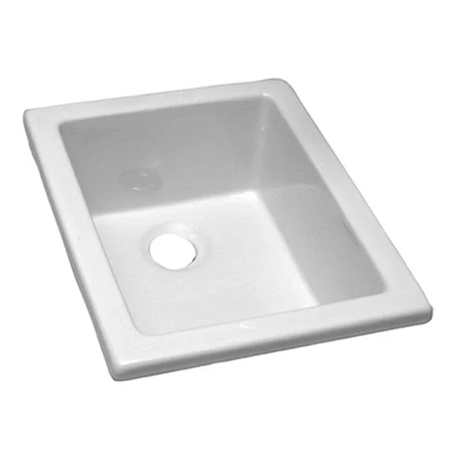 Barclay Utility Sink, 18 1/8” x 14 3/8”, Fire Clay, White
