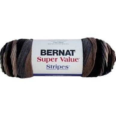 Bernat Super Value Stripes Yarn-Beachwood