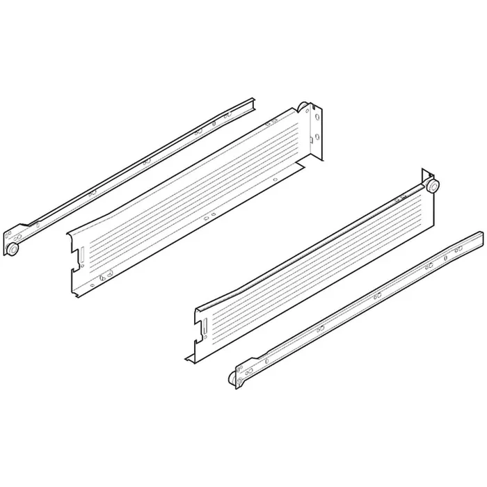 Blum METABOX 14″ Long x 3-3/8″ High Drawer Slide Set