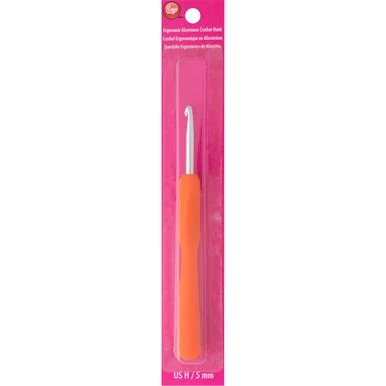 Boye Ergonomic Aluminum Crochet Hook-Size H/5mm