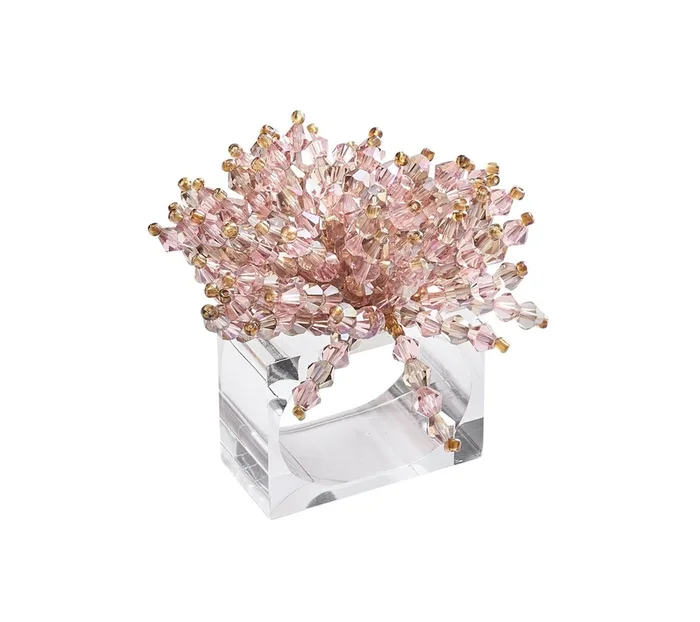 Brilliant Napkin Rings in Blush