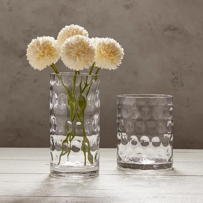 Bubble Clear Glass Vase