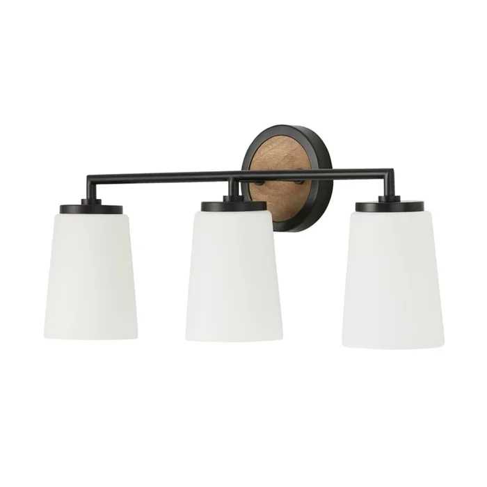 Capital Lighting Jonah 3 Light 24″ Wide Vanity Light with Soft White Glass Shades