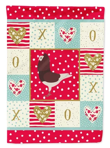 Capuchin Red Pigeon Love Flag Canvas House Size
