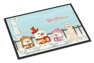 Caroline’s Treasures BB2396MAT Merry Christmas Carolers Irish Wolfhound Indoor or Outdoor Mat 18×27 , 18H X 27W, multicolor