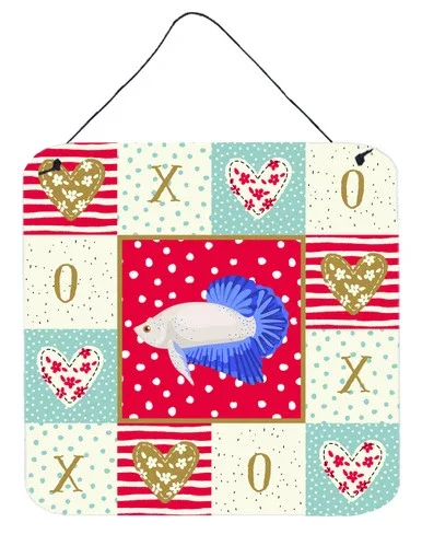 Caroline’s Treasures CK5492DS66 Plakat Betta Love Wall or Door Hanging Prints, 6×6, multicolor