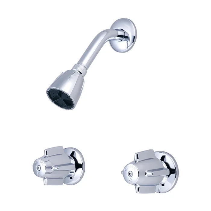 Central Brass Double Handle Shower System with Shower Head and Lever Handles