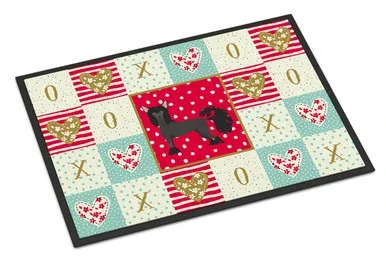 Chinese Crested #1 Love Door Mat, Indoor Rug or Outdoor Welcome Mat 18×27 Doormat