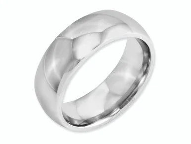 Chisel Cobalt Polished 8mm Wedding Band CC28 – CC28BG11