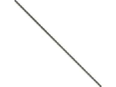 Chisel Stainless Steel 0.35mm Oxidized Chain Necklace SRN128320Y