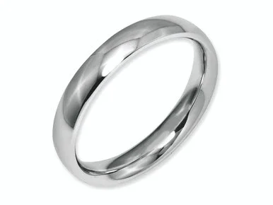 Chisel Stainless Steel 4mm Polished Wedding Band – SR19Y115
