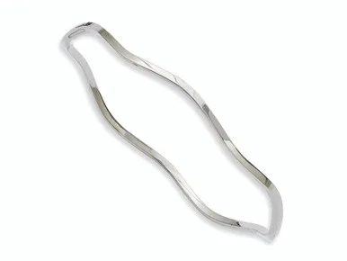 Chisel Stainless Steel Scalloped Bangle SRB855Y