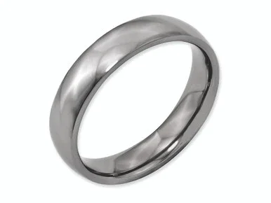 Chisel Titanium 5mm Polished Wedding Band – TB159K15