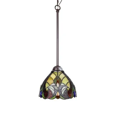 Chloe Lighting Victorian 1 Light Mini Pendant With Dark Bronze CH38632AV08-DP1