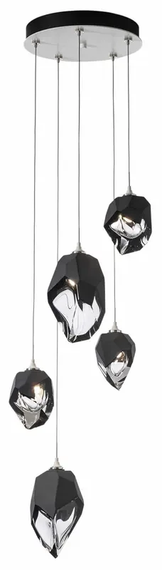 Chrysalis Mixed Shades Round 5 Light Pendant