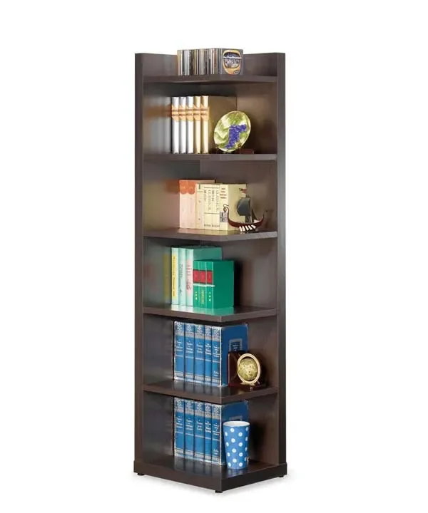Coaster Furniture – Cappuccino Corner Bookcase – 800270