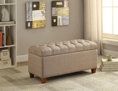 Coaster Storage Bench In Taupe Finish 500064