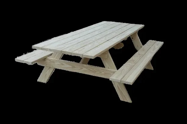 Commercial Grade Pressure Treated Pine Park Picnic Table (ADA Compliant)
