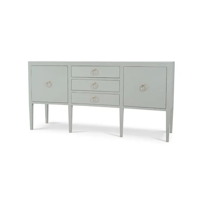 Concave Modern Sideboard – Blue Linen