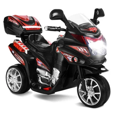 Costway 3 Wheel Kids Ride On Motorcycle 6V Battery Powered Bicycle Christmas Gift – TY207615BL