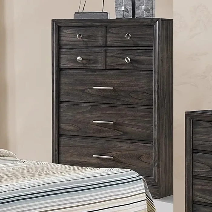 Crown Mark Jaymes Chest in Dark Brown