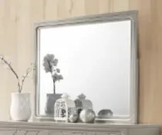 Crown Mark Phoebe Mirror in Silver B6970-11