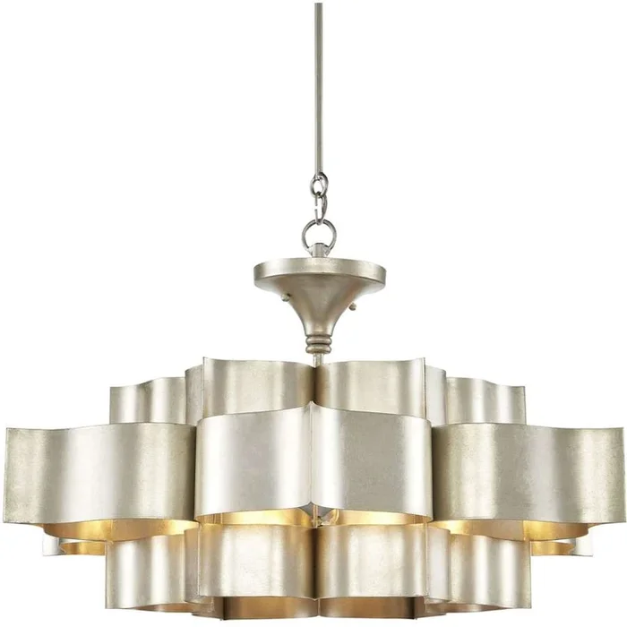 Currey and Company Grand Lotus 6 Light 30″ Wide Single Tier Chandelier