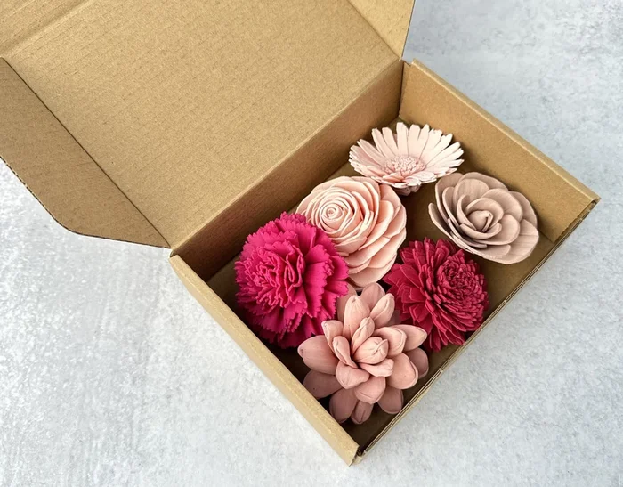 Custom Sample Pack of Dyed Sola Flowers – Pack of 6