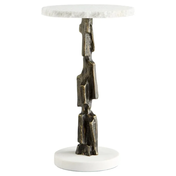 Cyan Design 11442 Amida Side Table – Bronze – White